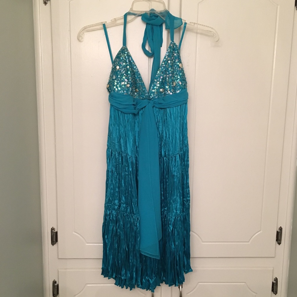 BCBG 100% Silk Sequin Dress